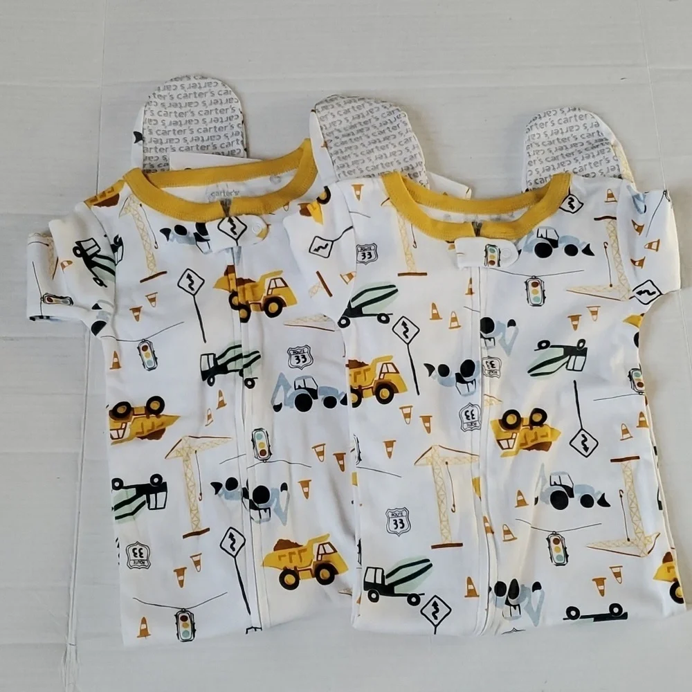 Carter's Footed Onesie Pajama- Set of Two 2T/3T